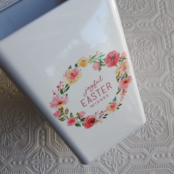 Spring April Easter Floral Metal Utensil Holder 1 pc - Picture 6 of 10